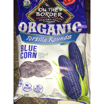 Organic Tortilla Rounds, Blue Corn Tortilla Chips