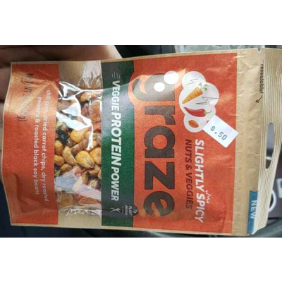 Veggie Protein Power Nuts & Veggies, Slightly Spicy