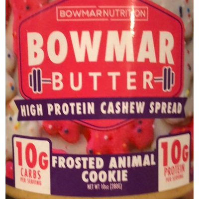 Bowmar Butter, High Protein Cashew Spread Frosted Animal Cookie