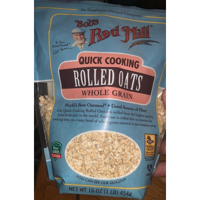 Quick Cooking Rolled Oats, Whole Grain