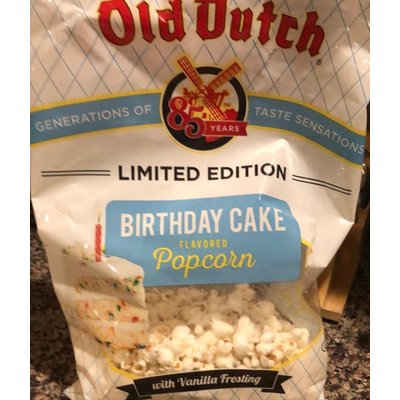 Flavored Popcorn, Birthday Cake