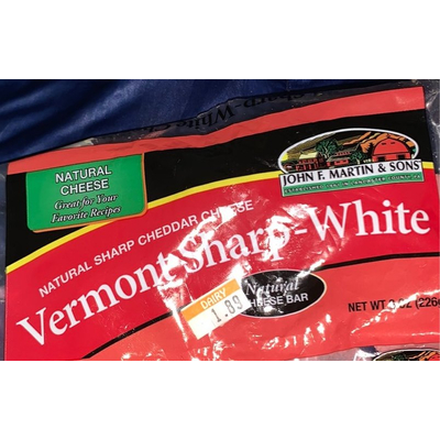 Vermont Sharp Cheddar Cheese- White