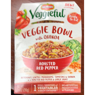 Veggieful, Veggie Bowl with Quinoa, Roasted Red Pepper