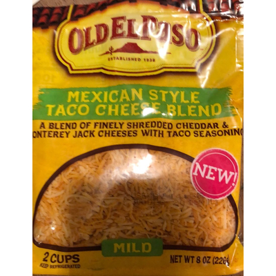 Mexican Style Taco Cheese Blend, Mild
