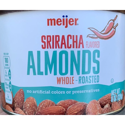 Sriracha Flavored Almonds Whole Roasted