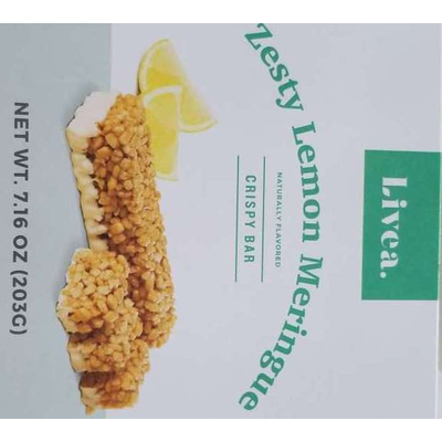 Zesty Lemon Meringue, Crispy Bar
