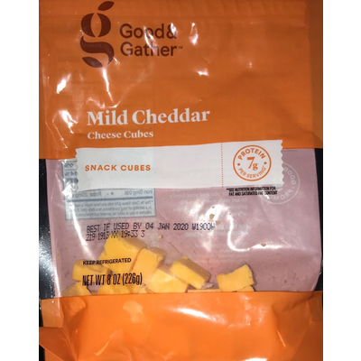 Cheese Cubes, Mild Cheddar