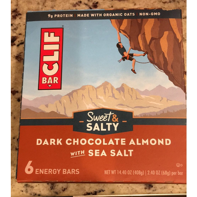 Sweet & Salty Energy Bars, Dark Chocolate Almond with Sea Salt