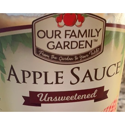 Apple Sauce, Unsweetened