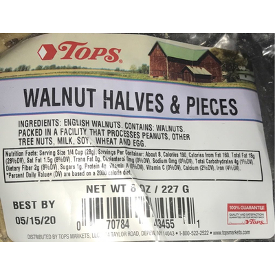 Walnuts, Halves & Pieces