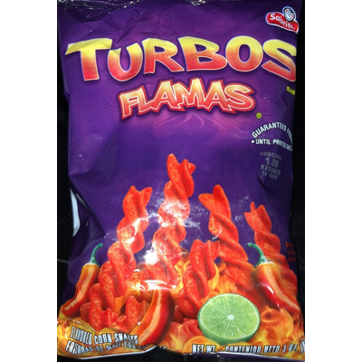 Turbos Flamas, Flavored Corn Snack