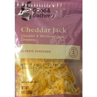 Cheddar Jack & Monterey Cheeses