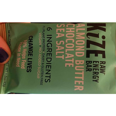 Raw Energy Bar, Almond Butter Chocolate Sea Salt