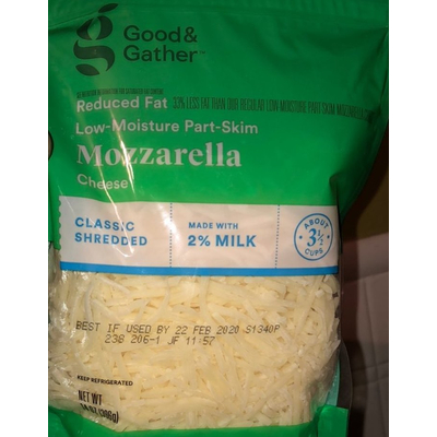 Reduced Fat Low- Moisture Part- Skim Mozzarella Cheese