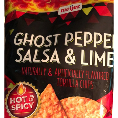 Ghost Pepper Salsa & Lime, Tortilla Chips, Hot & Spicy