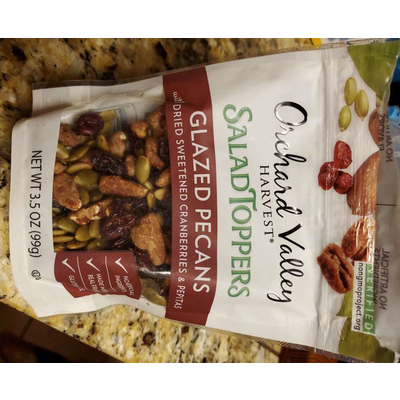 Salad Toppers, Glazed Pecans with Dried Sweetened Cranberries & Pepitas