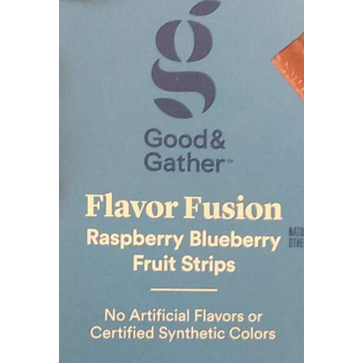 Flavor Fusion Raspberry Blueberry Fruit Strips