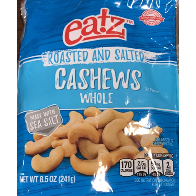 Whole Cashews, Roasted and Salted