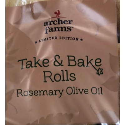 Take & Bake Rolls, Rosemary Olive Oil