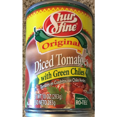 Diced Tomatoes with Green Chiles, Original