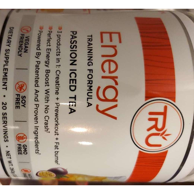 Dietary Supplement, Energy Training Formula, Passion Iced Tea