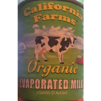 Evaporated Milk, Organic