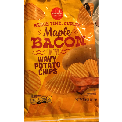 Maple Bacon Flavored Wavy Potato Chips
