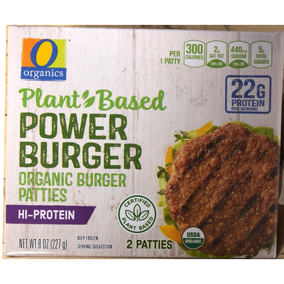 Plant-Based Power Burger, Organic Burger Patties