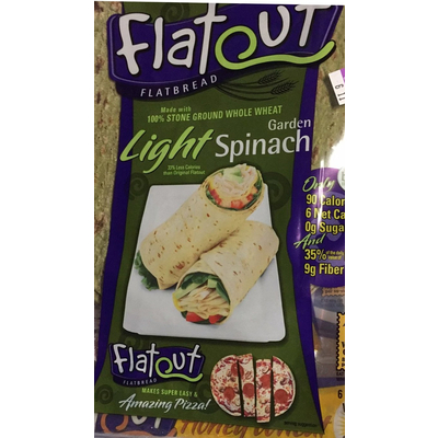 Light Flatbread, Garden Spinach