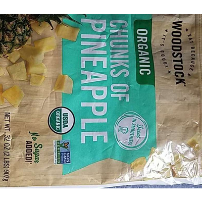 Organic Chunks Of Pineapple