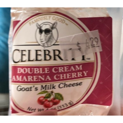 Goat's Milk Cheese, Double Cream Amarena Cherry