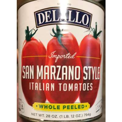 Imported San Marzano Style Italian Tomatoes Whole Peeled