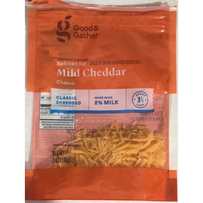 Reduced Fat Mild Cheddar Cheese