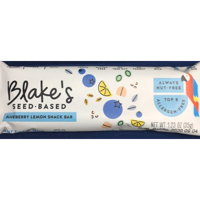 Blueberry Lemon Snack Bar, Seed-Based