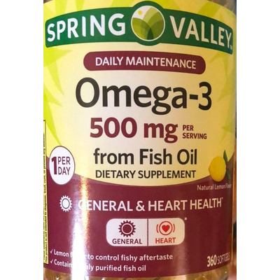 Omega-3 500 mg From Fish Oil