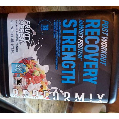 Post Workout Recovery Whey Protein Strength, Fruity Cereal