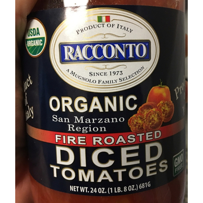 Organic Fire Roasted Diced Tomatoes