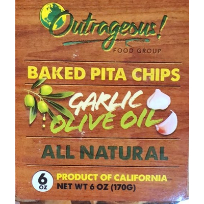 Garlic Olive Oil Baked Pita Chips