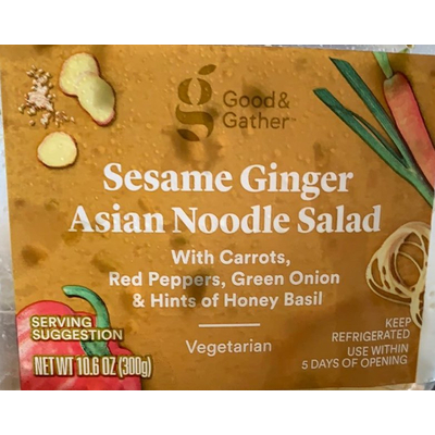 Asian Noodle Salad, Sesame Ginger