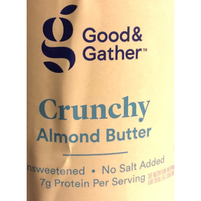 Crunchy Almond Butter, Unsweetened
