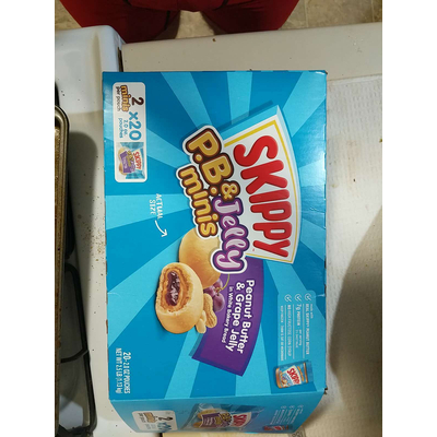Peanut Butter & Grape Jelly In White Bakery Bread