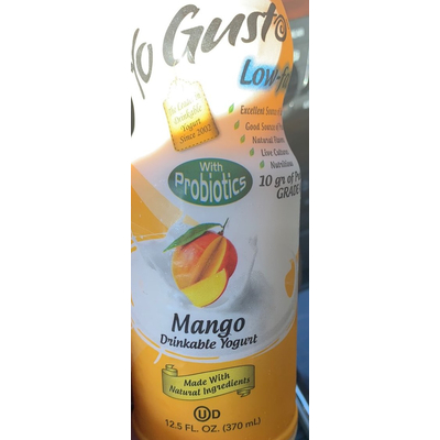 Low-Fat Drinkable Yogurt, Mango