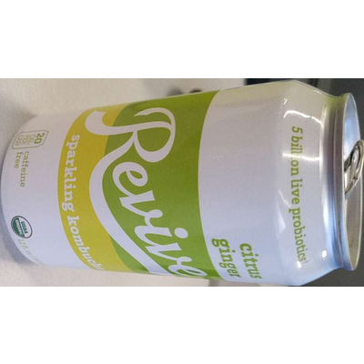 Sparkling Kombucha, Citrus Ginger