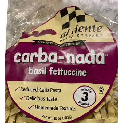 Carba-Nada Basil Fettuccine