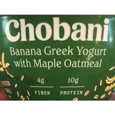 Banana Greek Yogurt with Maple Oatmeal