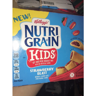 Kids Soft Baked Mini Breakfast Bars Strawberry Blast