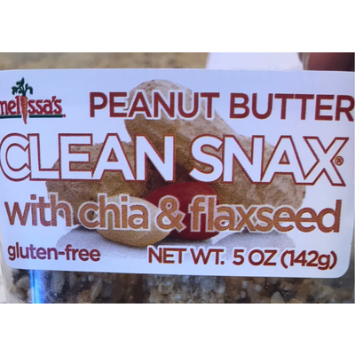 Peanut Butter Clean Snax With Chia & Flaxseed