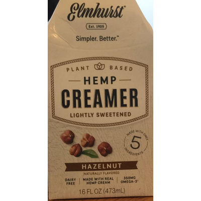Plant Based Hemp Creamer, Hazelnut