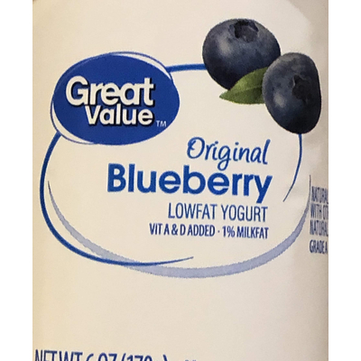 Lowfat Yogurt, Original Blueberry