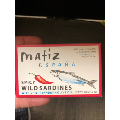 Spicy Wild Sardines with Chili Peppers in Olive Oil